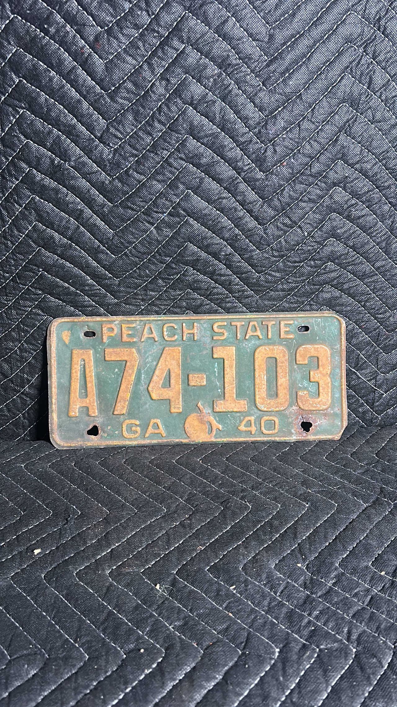 1940 Georgia License Plate