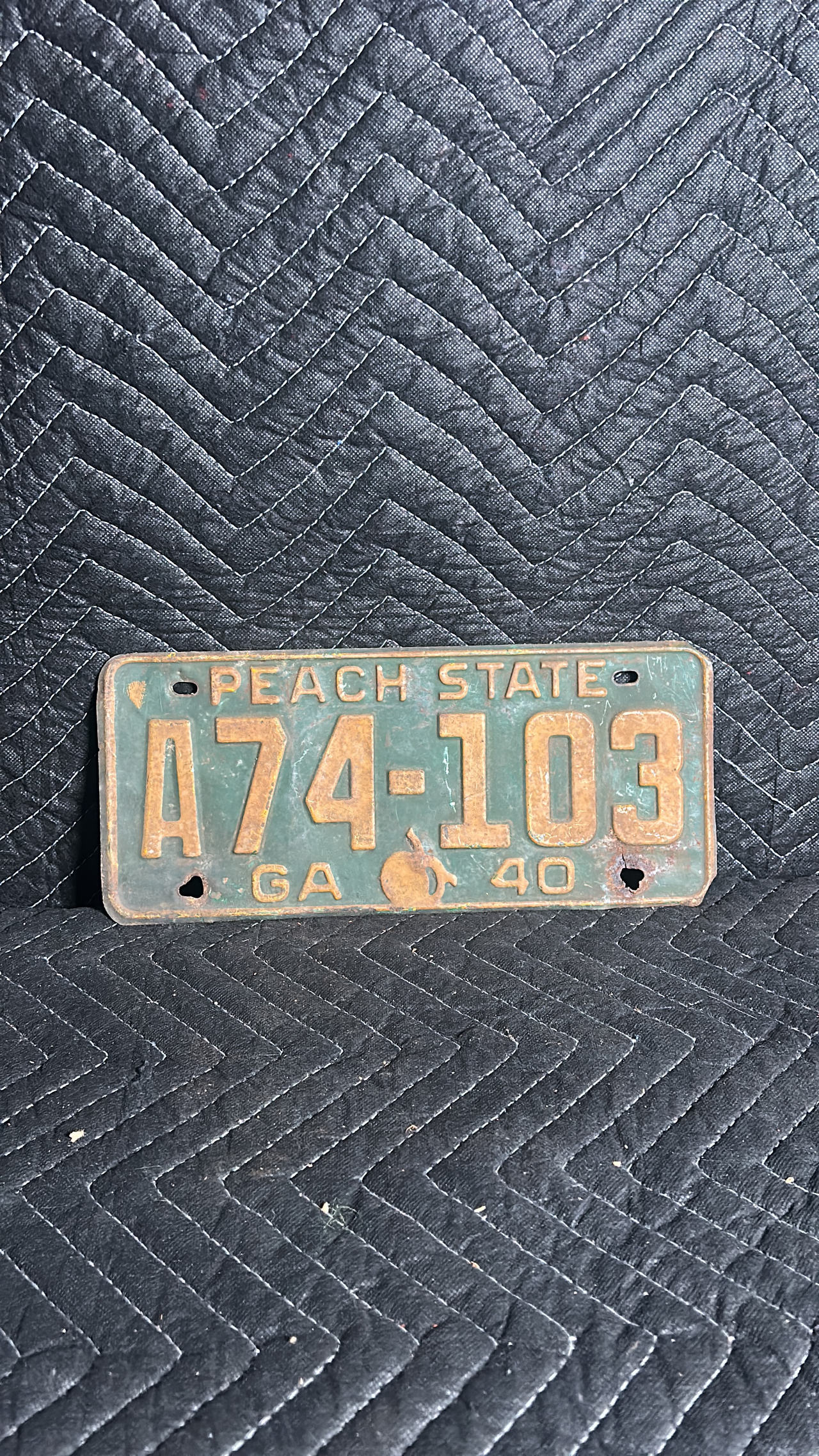 1940 Georgia License Plate
