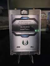 2022 Topps Chrome Black Star Wars Even Piell Autograph Green Refractor /99 - Image 1