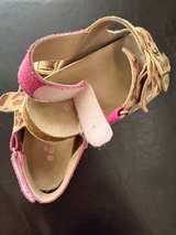 Mini Boden Pink Leopard Print Sandals Size 27 - Image 2