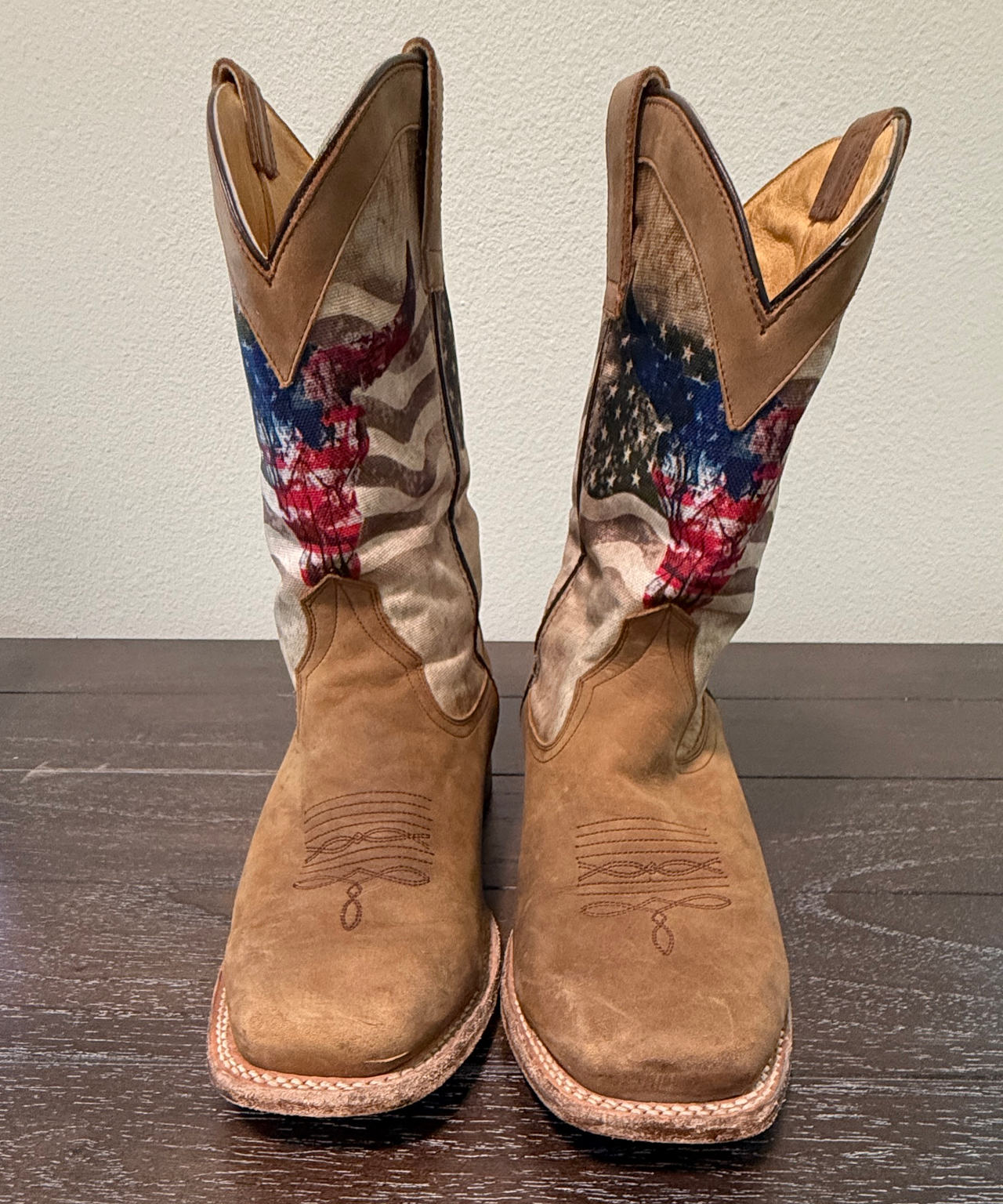 Roper Patriot Digital Camo Flag Boots size 9