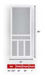 Screen Tight Solid Vinyl Screen Door - Brand New - Image 3