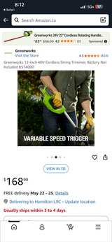 Greenworks 40V 12-Inch Cordless String Trimmer - Image 7