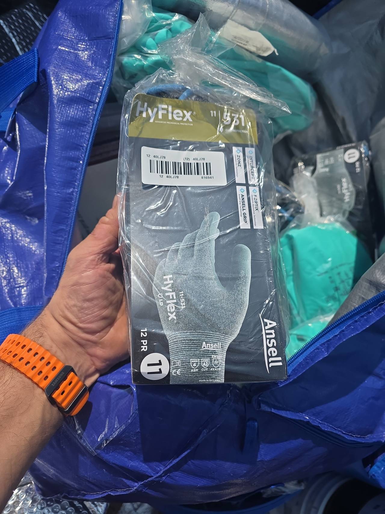 Ansell HyFlex 11-531 Cut-Resistant Gloves