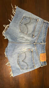 What Goes Around Comes Around Levi's 501 Custom Vintage Studded Denim Short L - Image 3
