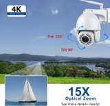 SV3C 4K 8MP 15X Optical Zoom PTZ WiFi Outdoor Security Camera - Image 4