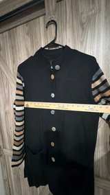 Medium Bob Mackie Wearable Art Black Knit Cardigan - Image 5