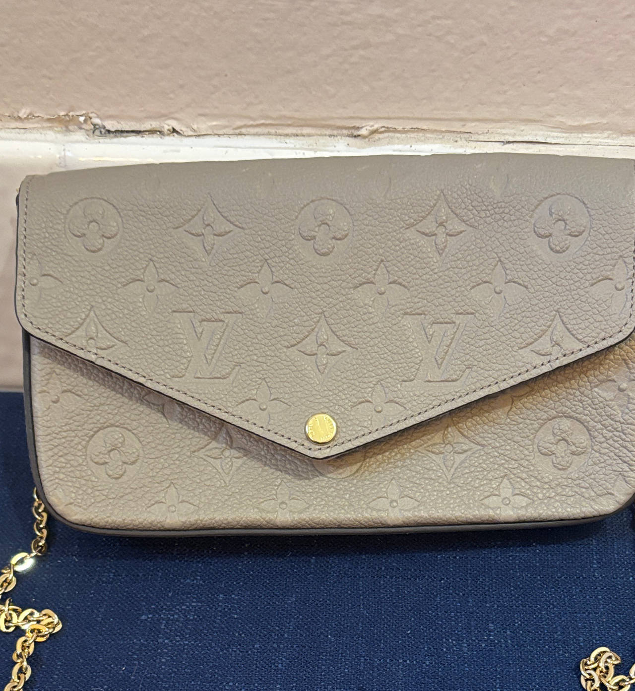 Louis Vuitton Felicie Pochette Empreinte Leather
