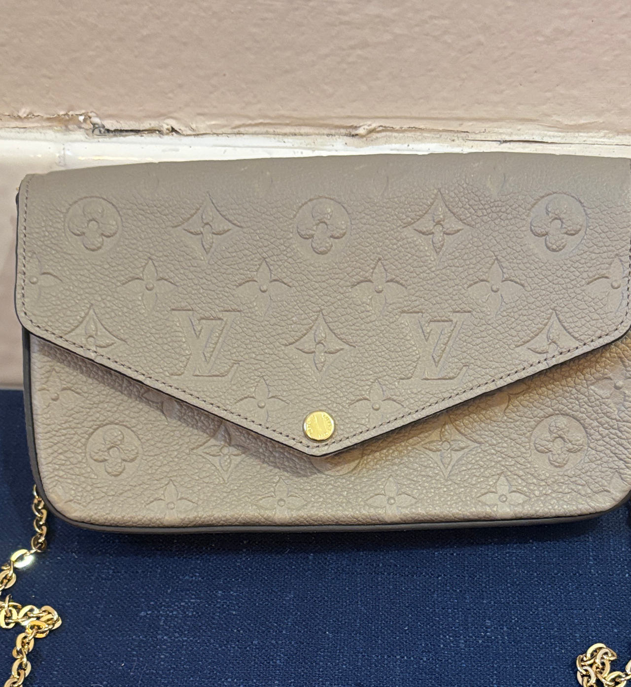 Louis Vuitton Felicie Pochette Empreinte Leather