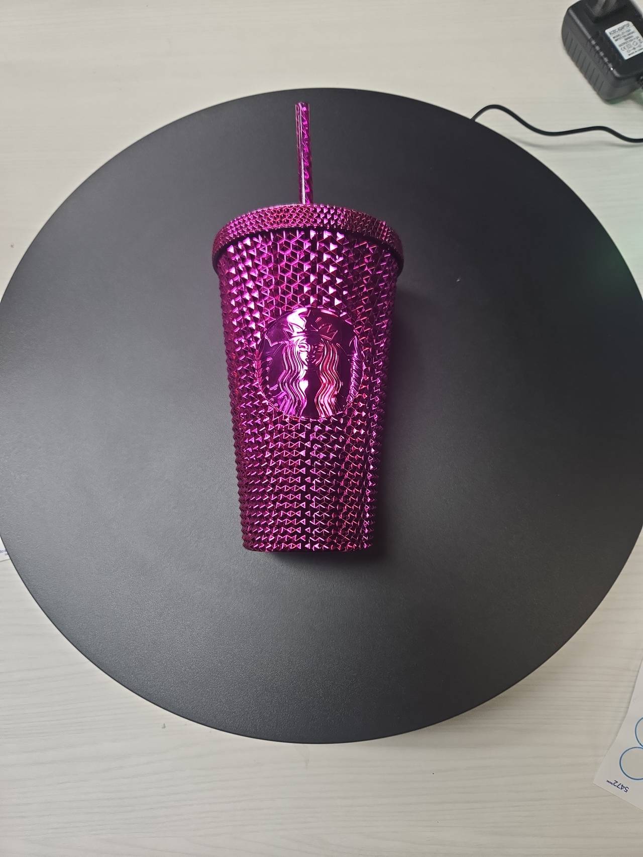 Starbucks Magenta Studded Cold Cup Tumbler 24oz