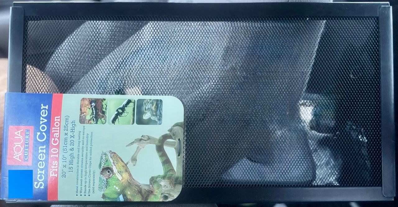 Aqua Culture Terrarium Screen Cover Black