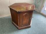 Hexagonal Wooden Side Table - Image 5