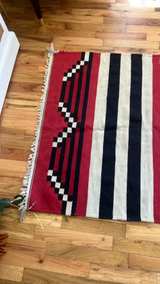 Southwestern Style Geometric Flatweave Rug - Image 5