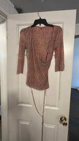 Diane von Furstenberg Pink Leopard Silk Jersey Wrap Top - Image 1
