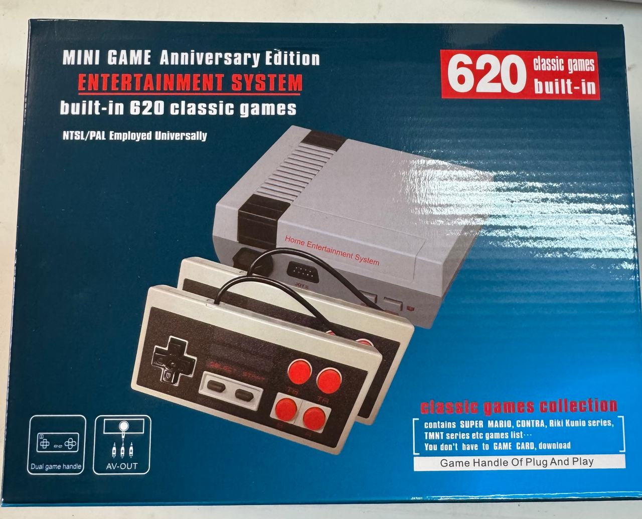 New Mini Game Anniversary Edition Entertainment System 620 Games Built-in