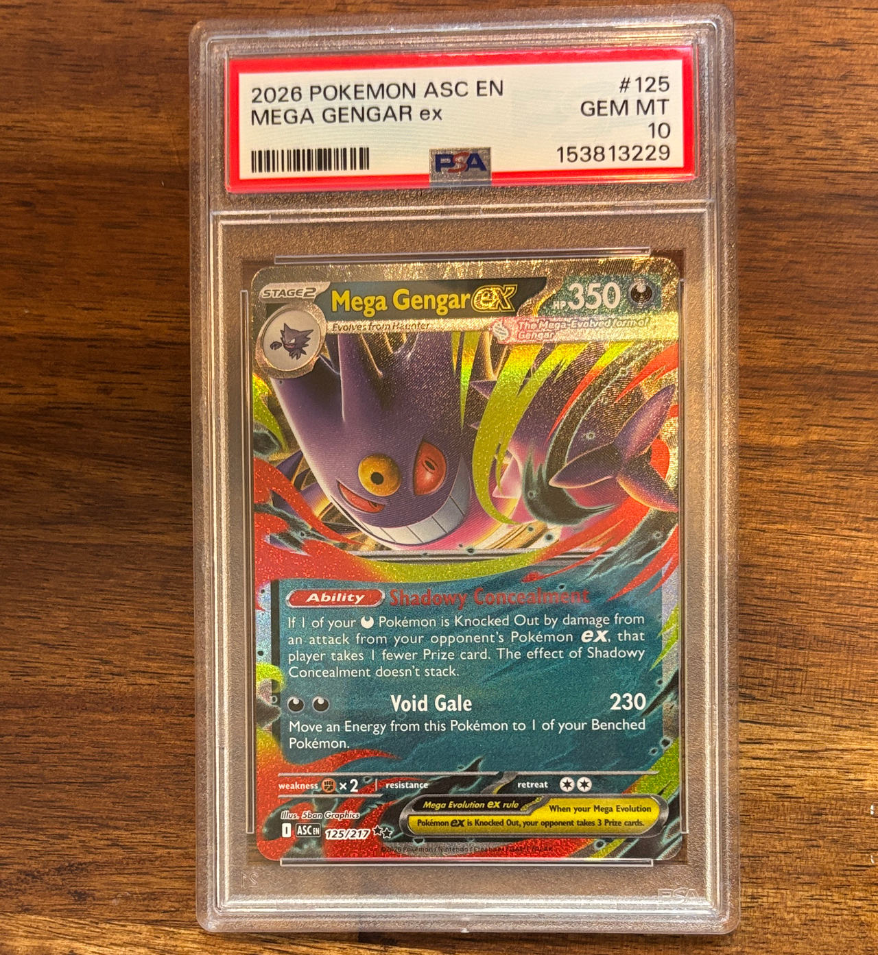 Mega Gengar ex Ancient Skies 125/217 PSA 10