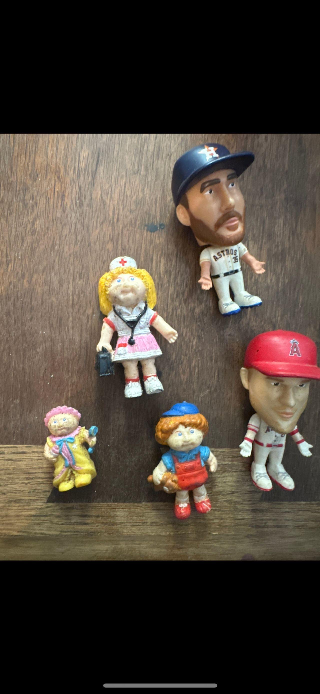 Vintage Cabbage Patch Kids and MLB Mini Figures Lot