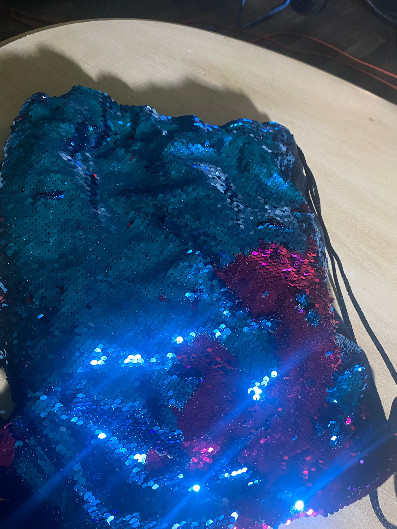 Sequin Drawstring Backpack