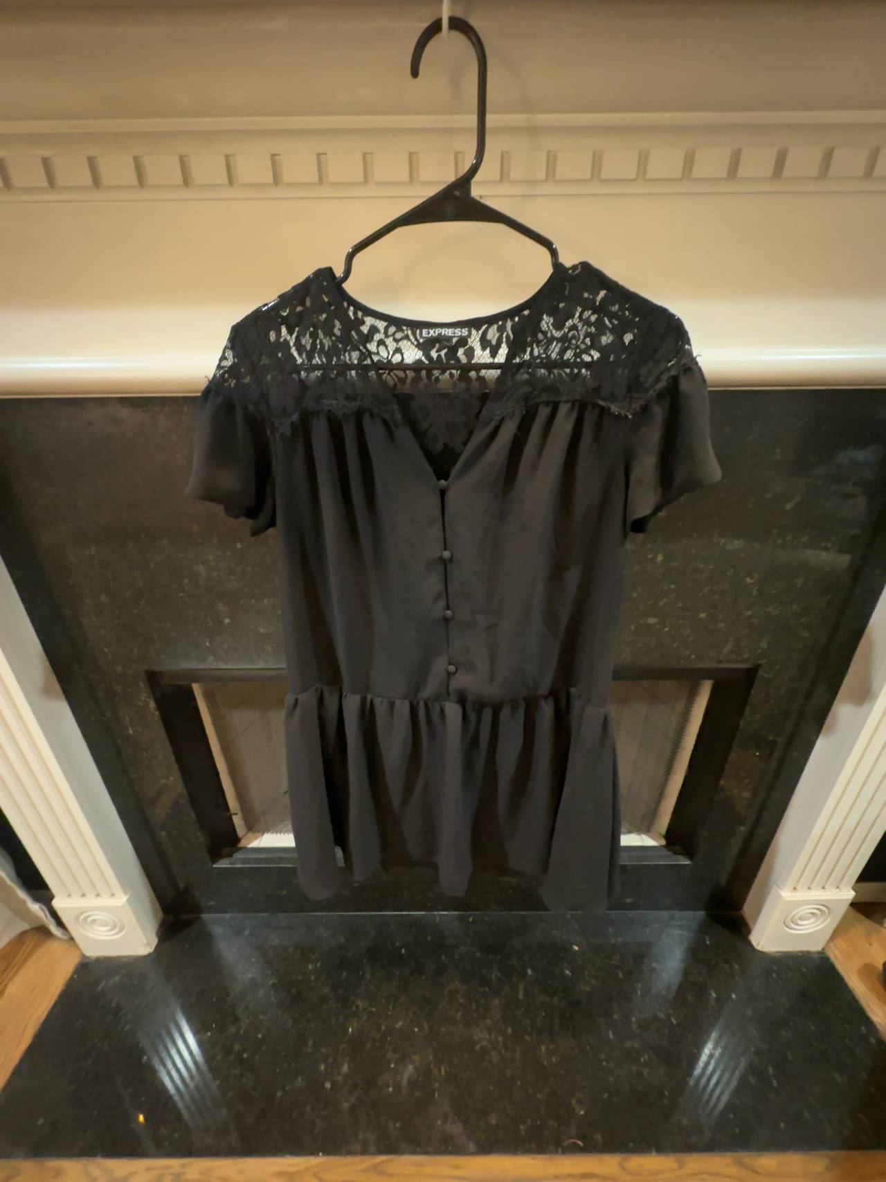 Women’s Size Small Dress or Black Lace Top