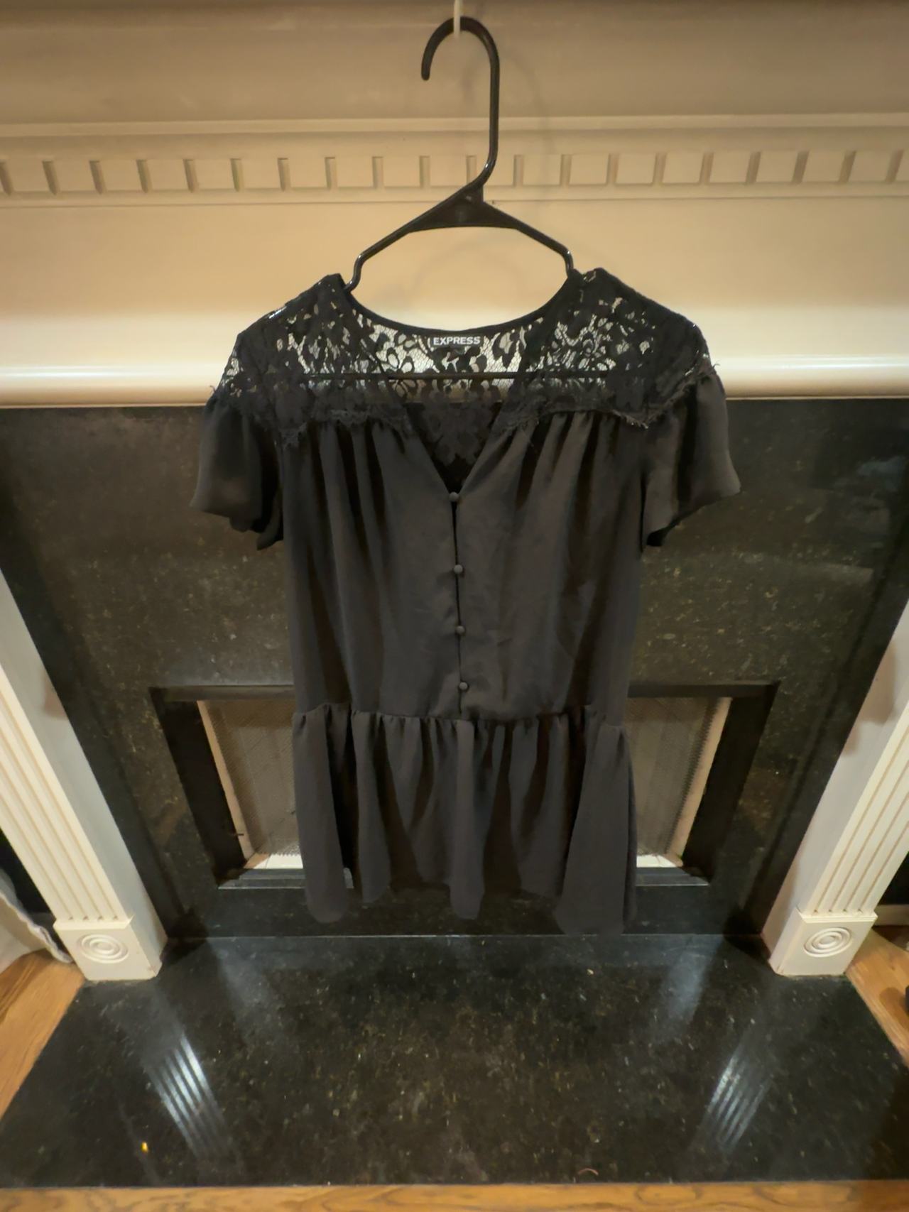 Women’s Size Small Dress or Black Lace Top