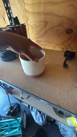 Speckled Two-Tone Ceramic Planter - Image 4