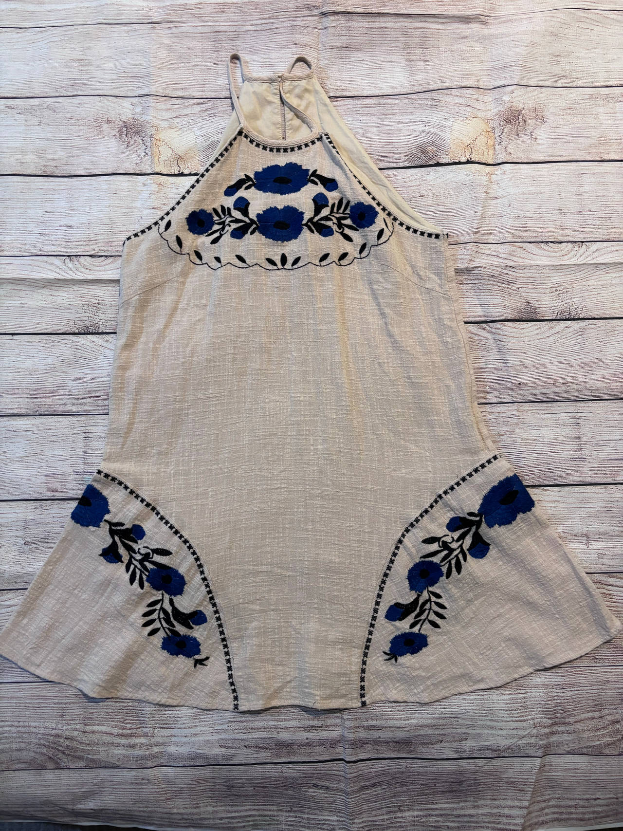 Embroidered Halter Top