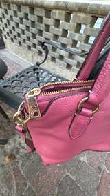 Coach Pebble Leather Prairie Satchel Bag - Image 3