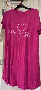 Size 14 Pink Nightdress with its a girls love heart.  - Image 2