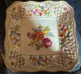 Schumann Bavaria Dresden Flowers Square Plate - Image 1