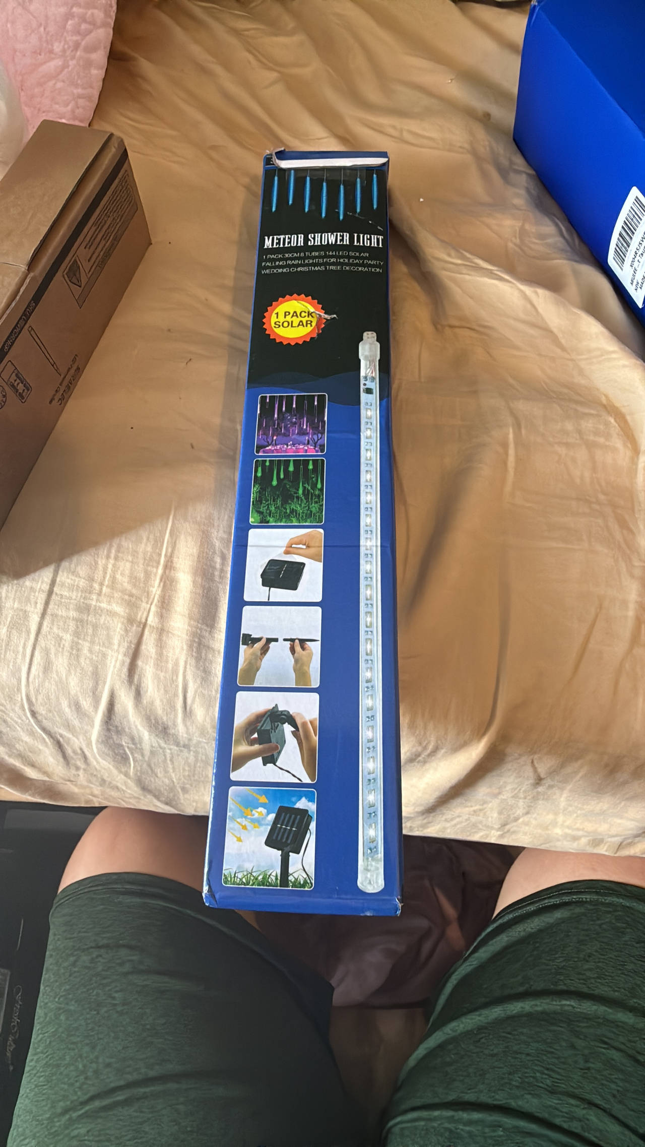 Solar Meteor Shower Lights 8 Tubes Falling Rain Lights
