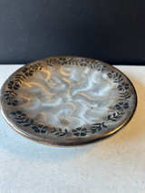 Pearl Silver Non-Tarnishing Silverplated Holloware Japan Round Tray Bowl 8.5" - Image 1