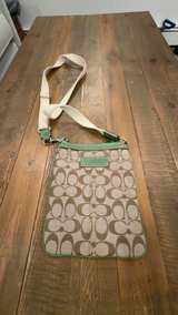 Coach Crossbody Bag with Green Trim - Image 1