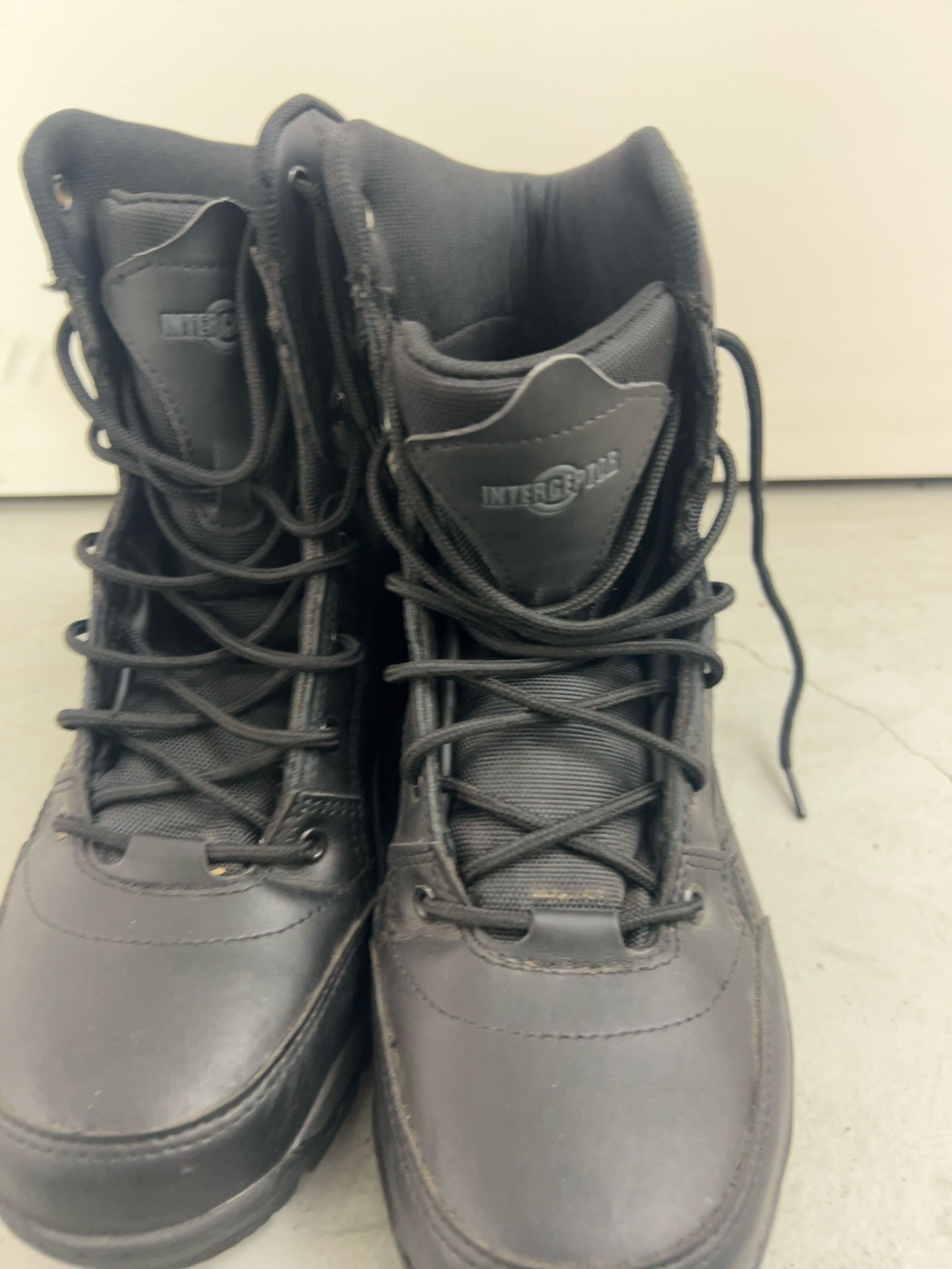Interceptor Force Tactical Steel Toe Boots Black size 10.5