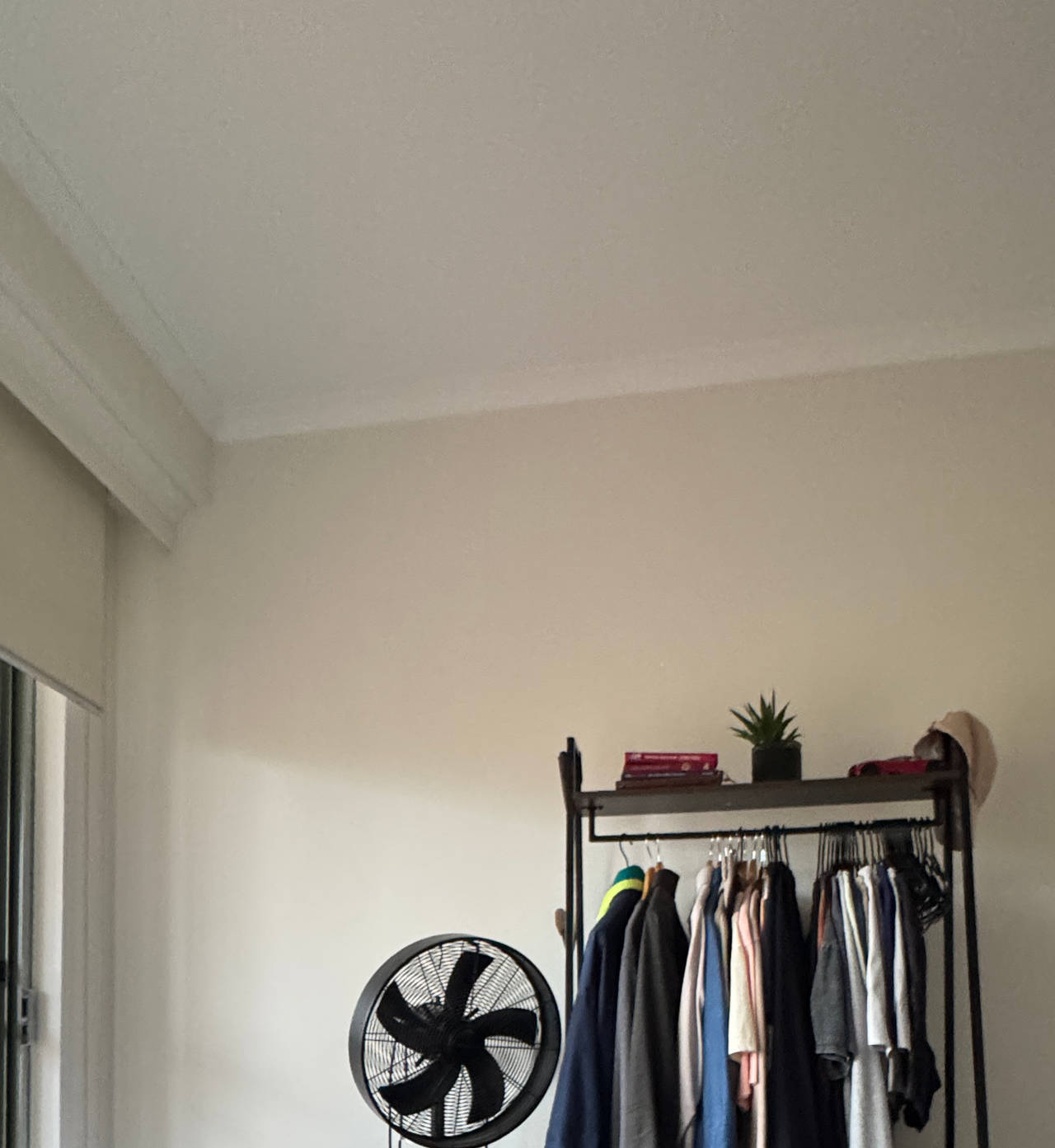 Freestanding Garment Rack with Top Shelf