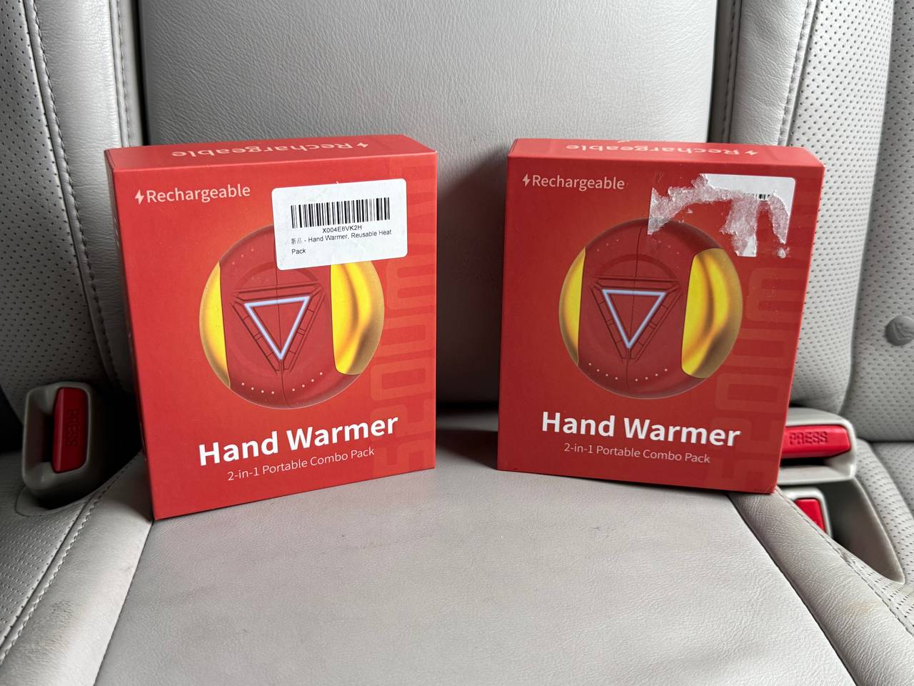 Rechargeable Hand Warmer 2-in-1 Portable Combo Pack