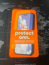 ONN Glass Screen Protector for iPhone 15 Pro - Image 1