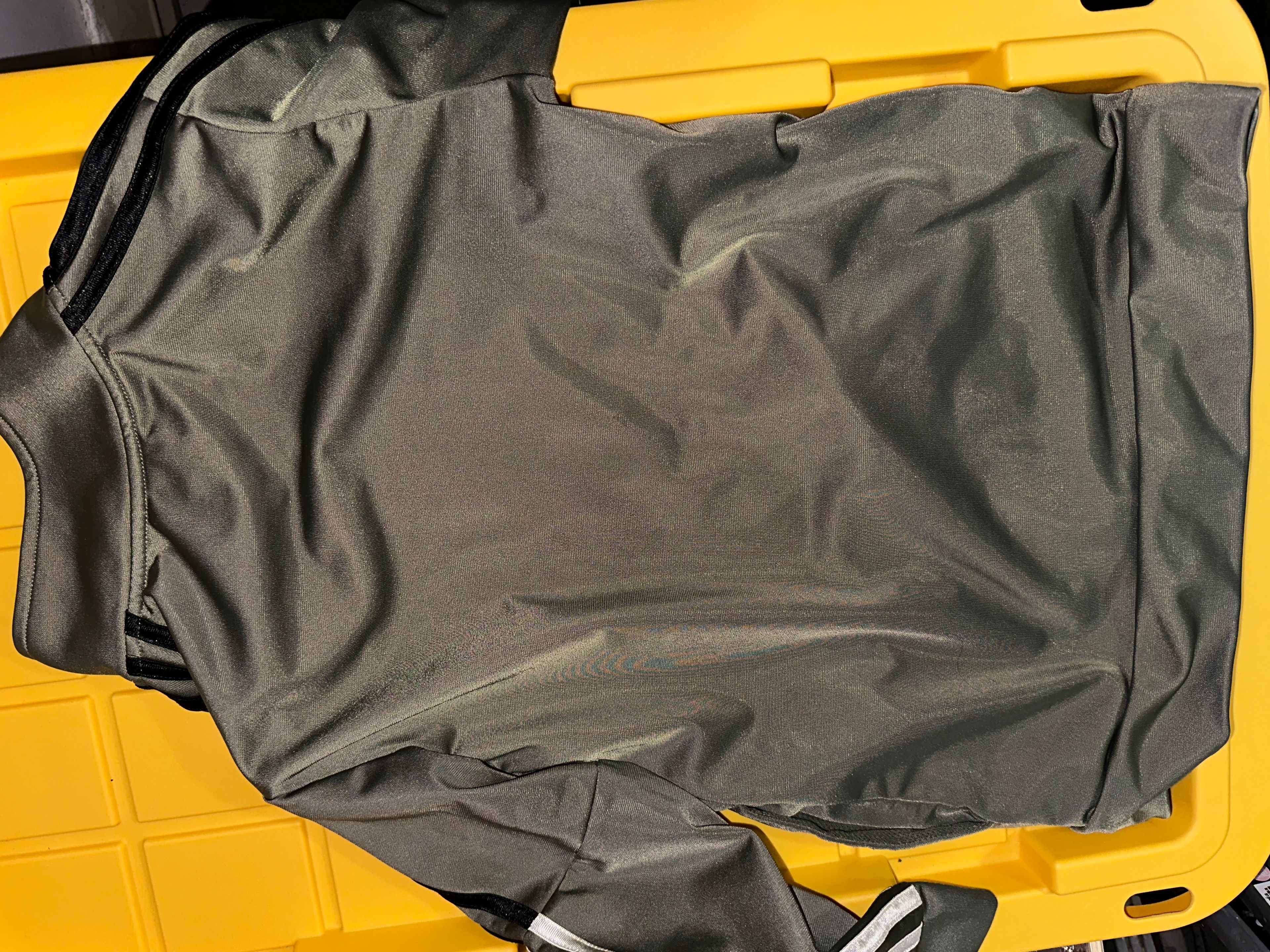 adidas Essentials Track Jacket Olive Green - Image 2
