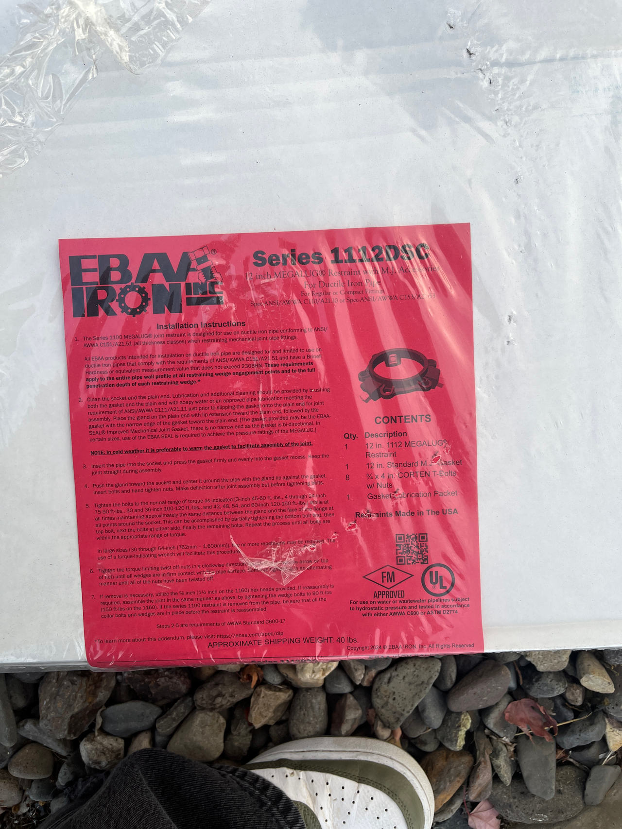 EBAA Iron Series 1112 MEGALUG Restraint