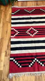 Southwestern Style Flatweave Wool Rug - Image 2