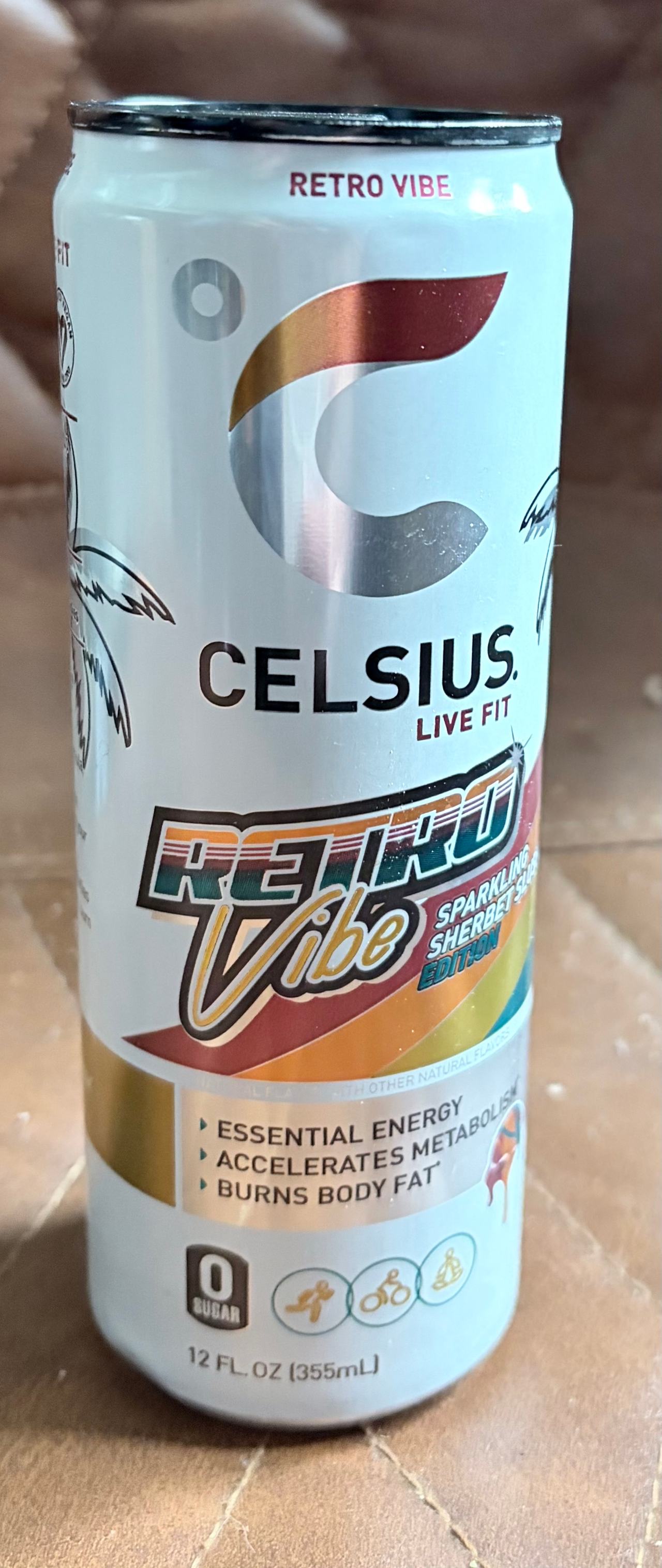 Celsius Retro Vibe Sparkling Sherbet Energy Drink
