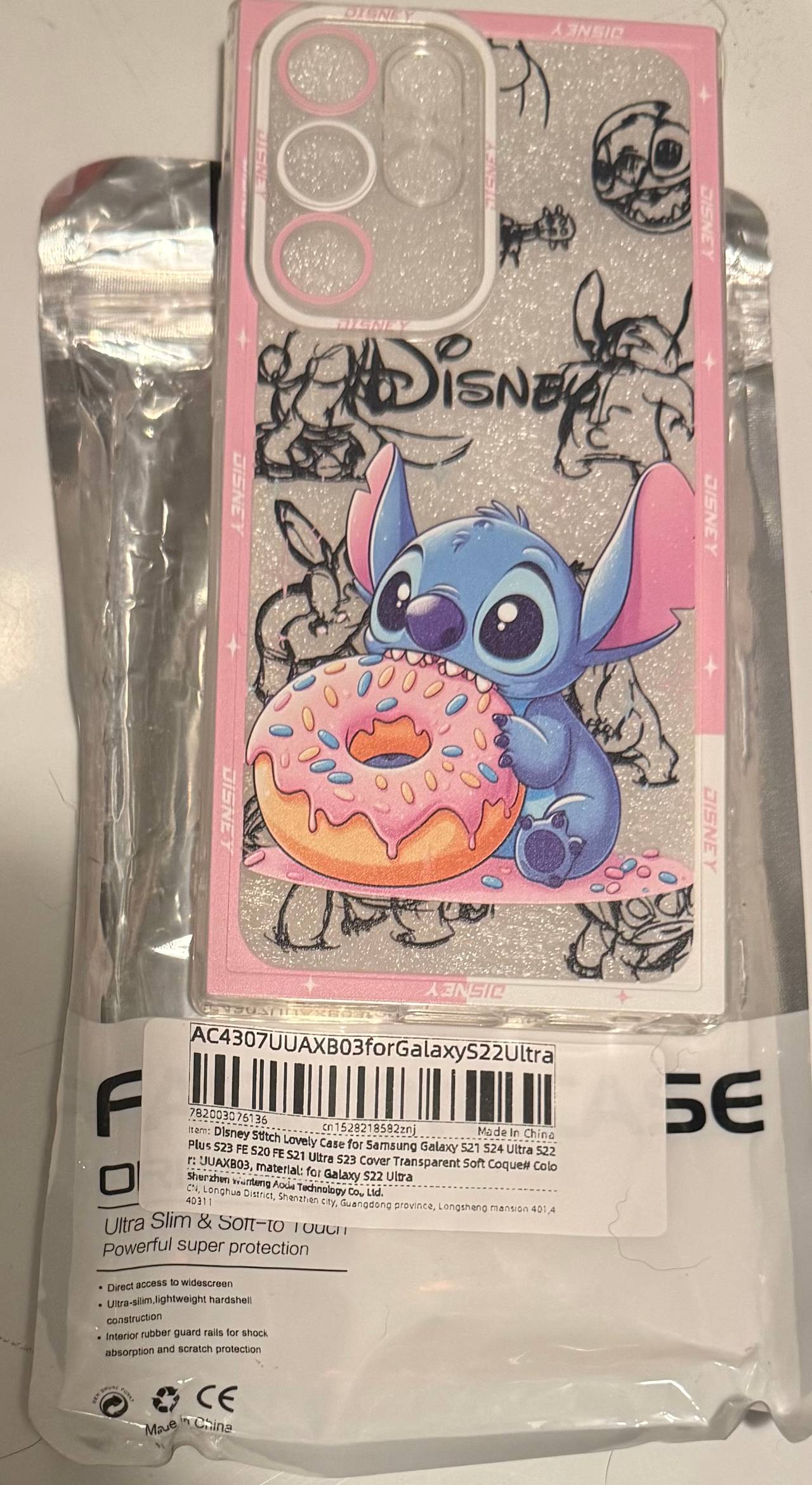 Disney Stitch Phone Case for Samsung Galaxy S22 Ultra
