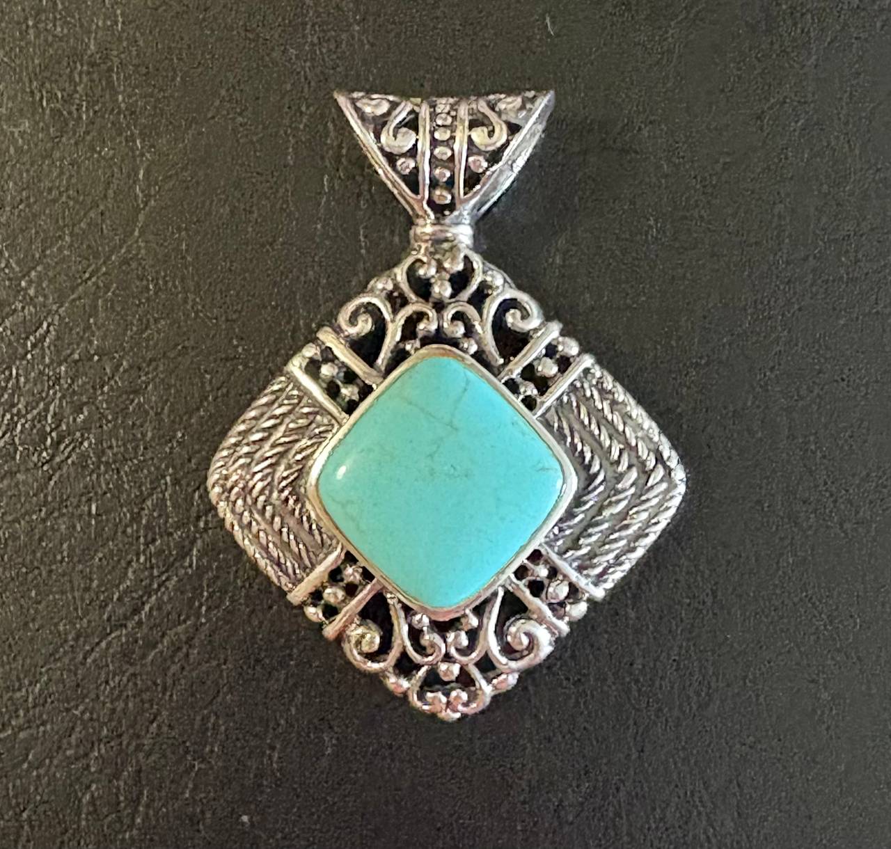 Sterling Silver Turquoise Pendant