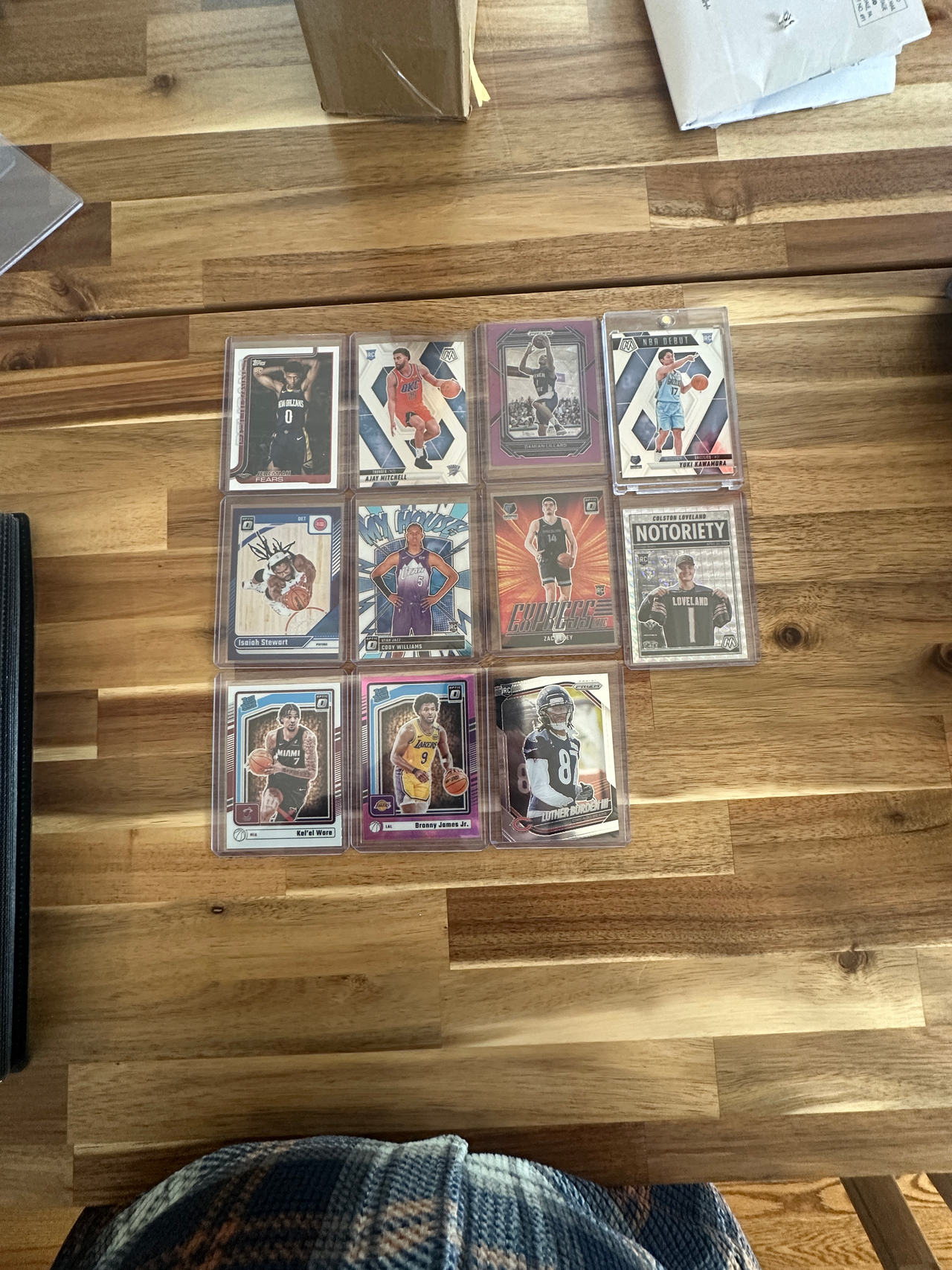 Panini Basketball and Football Trading Card Lot