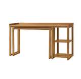 Better Homes & Gardens Ezra Modular L Desk with 2-Cube Storage, Light Honey Finish - Image 5