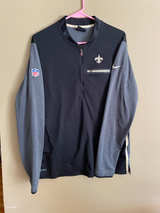 Medium Nike New Orleans Saints Dri-FIT Half-Zip Pullover - Image 1