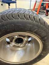 EZGO 10" Machined Aluminum Golf Cart Wheels and Tires - Image 4