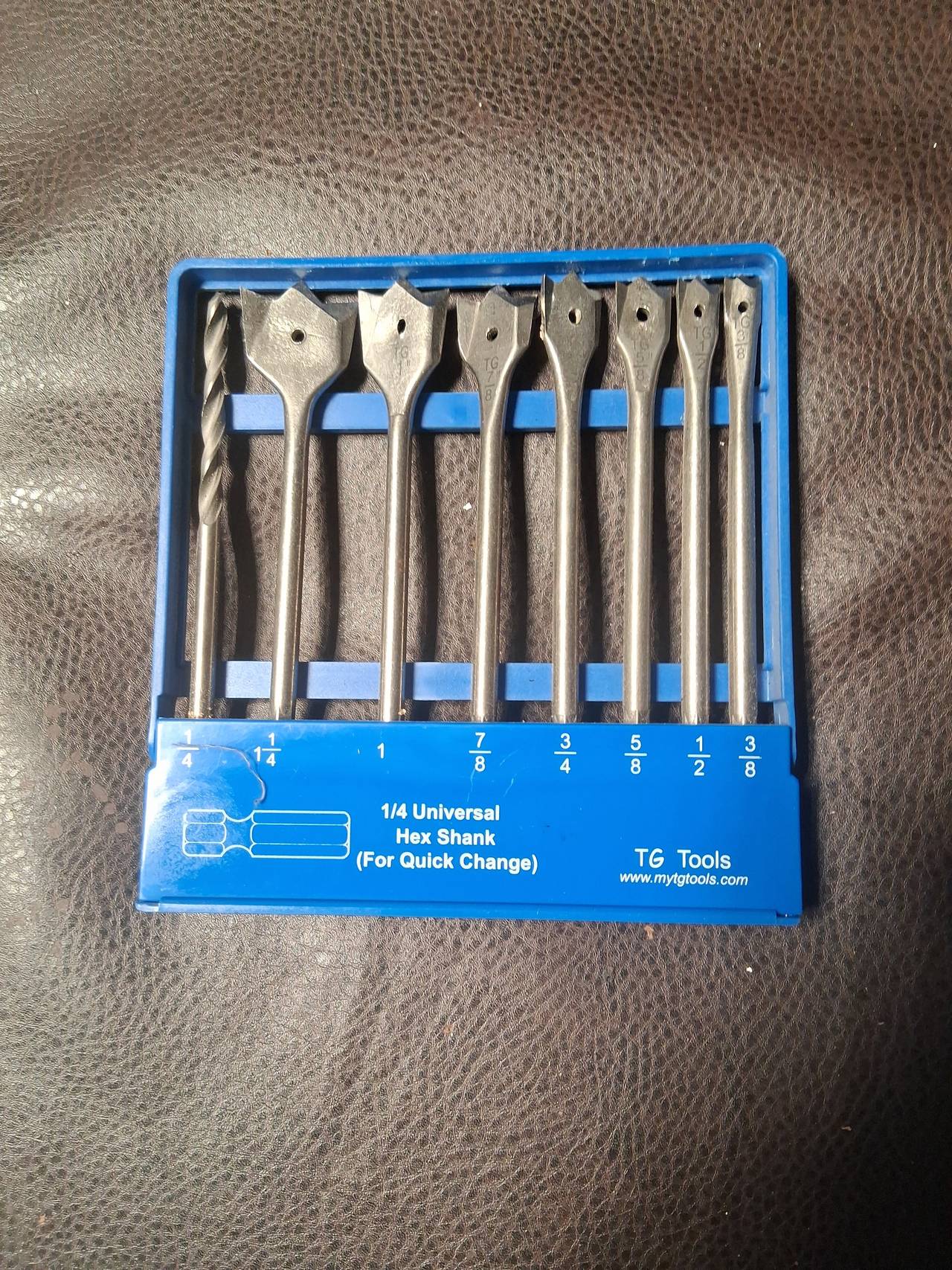 TG Tools 8-Piece Spade Drill Bit Set