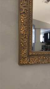 Ornate Gold Leaf and Acorn Wall Mirror - Image 2
