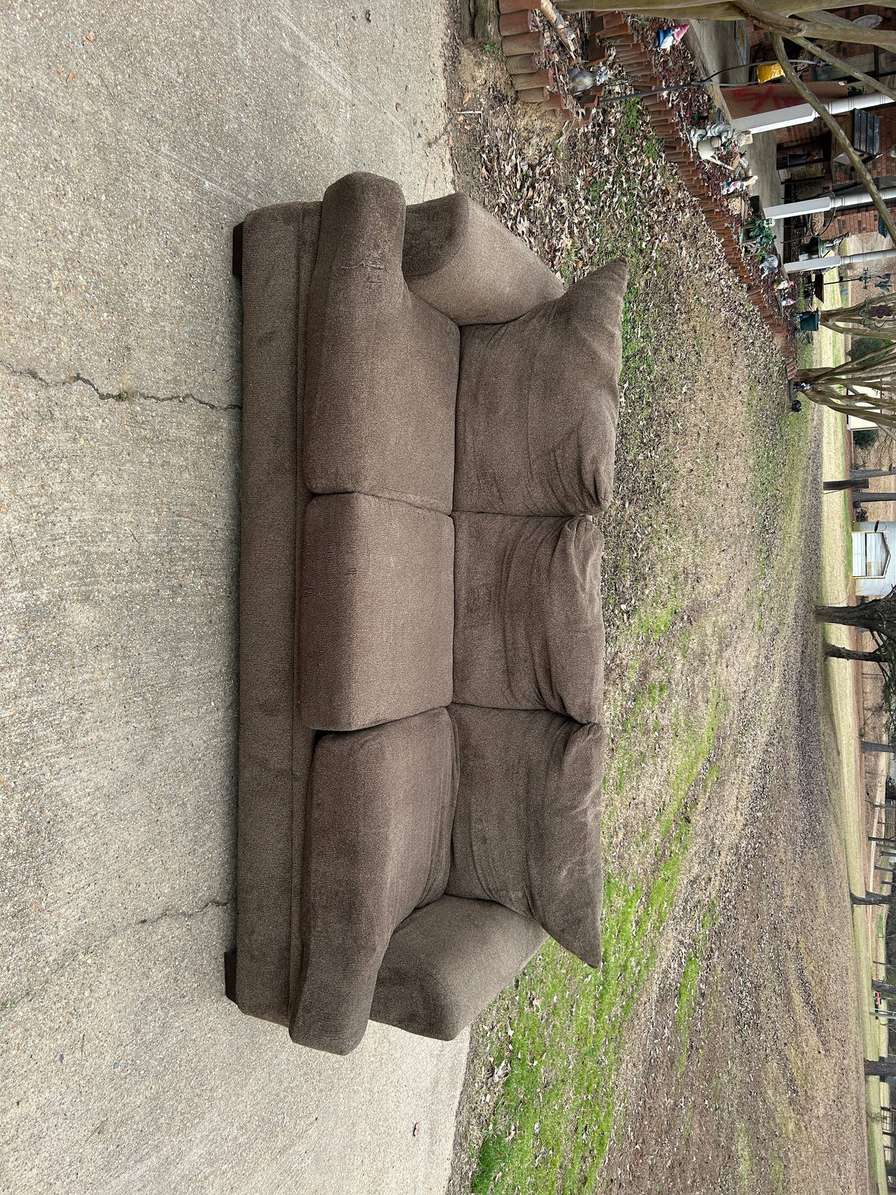 Brown Microfiber Sofa