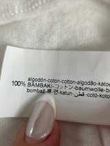 Zara white woven knit women’s M tank top relaxed fit 100% cotton classic loose - Image 2